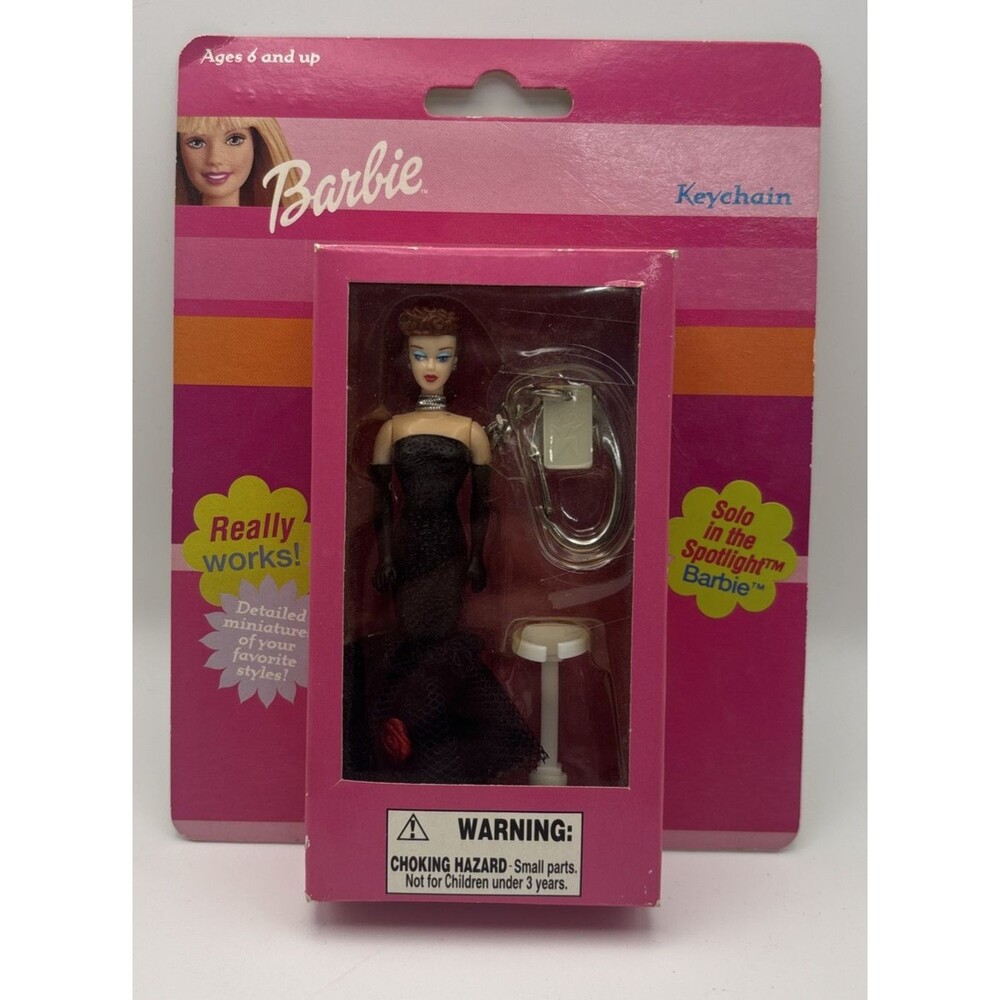 2002 Basic Fun Mattel Barbie Solo In The Spotlight Keychain - # 732-0 Brunette